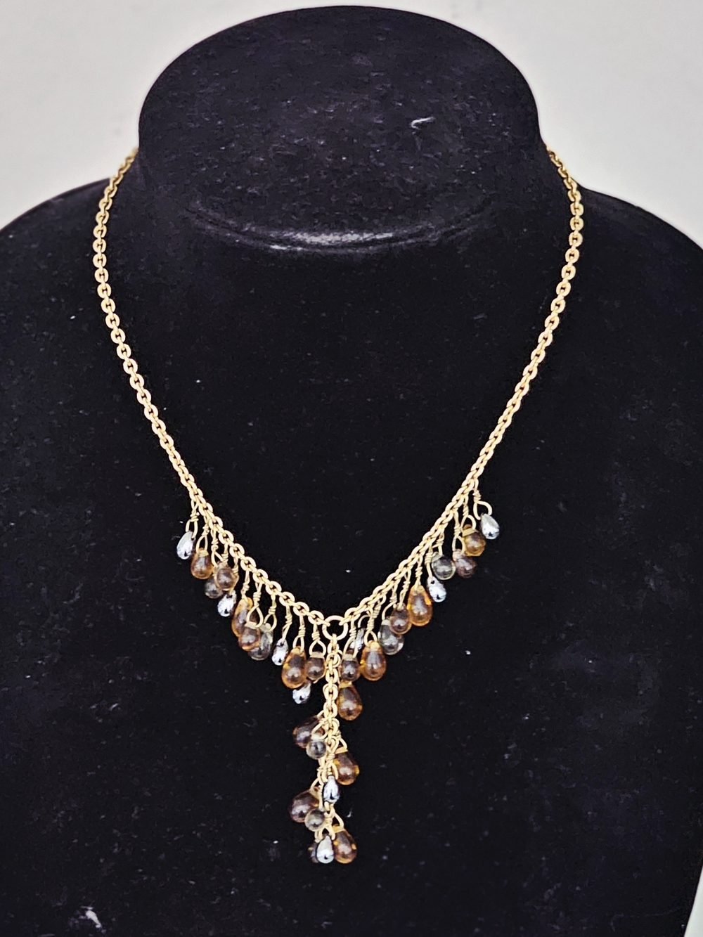 Vintage Napier Dangle Y Shape Necklace